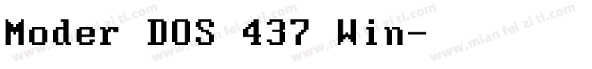 Moder DOS 437 Win字体转换
